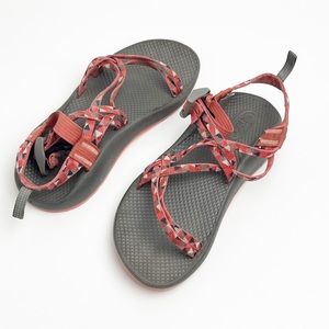 CHACO X2 Adjustable Fabric Double Straps Thick Soles Sandals, Size 6